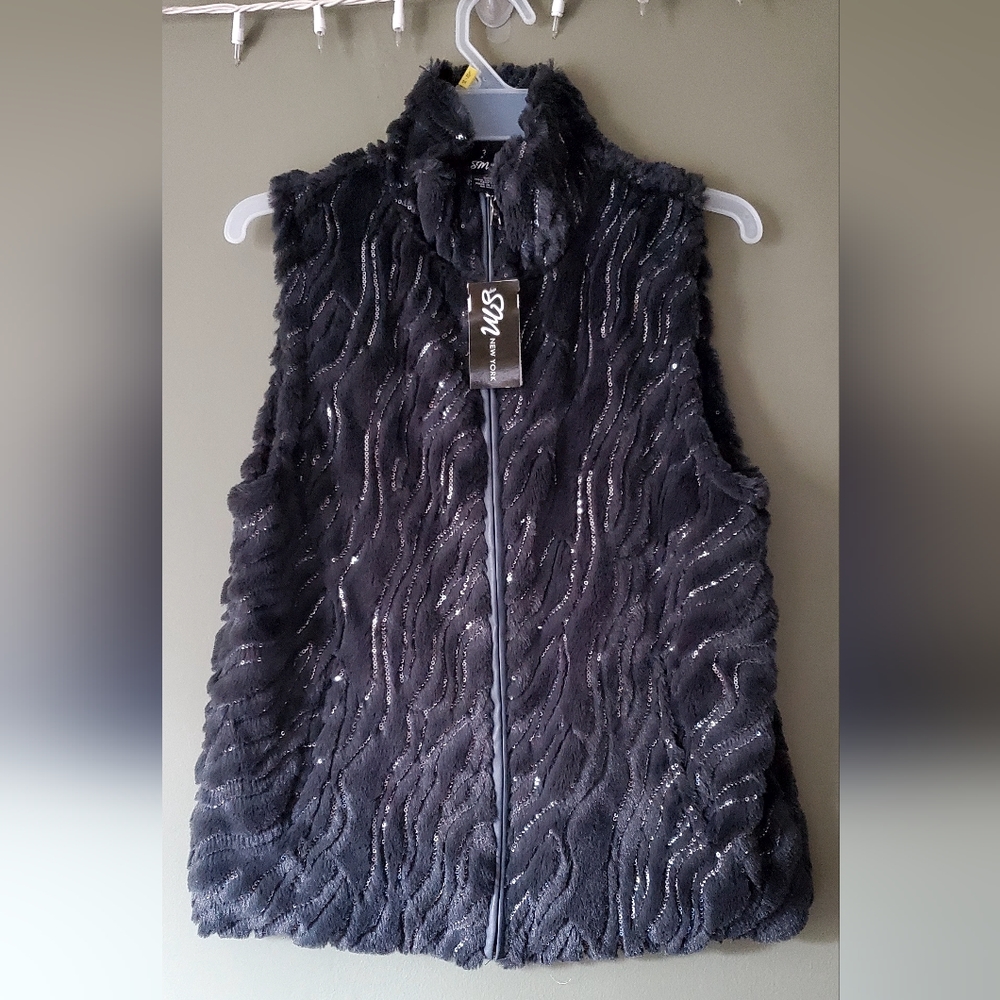 SM New York Faux Fur Vest